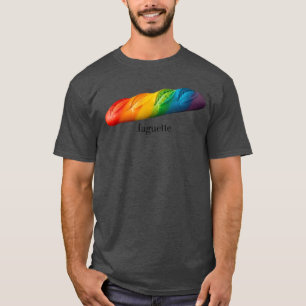 Funny Baguette Rainbow Faguette LGBTQ Pride Month  T-Shirt