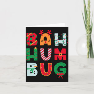 Funny Bah Humbug Holiday Card
