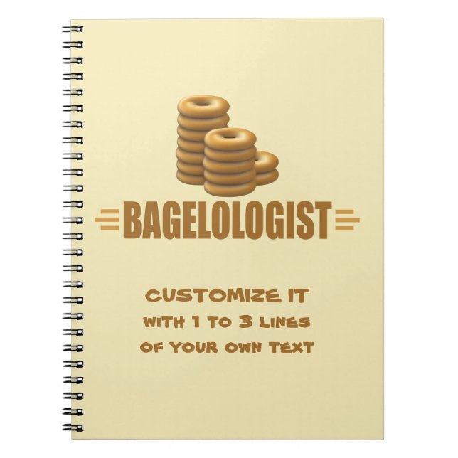 Funny Bakery Spiral Notebook (Front)