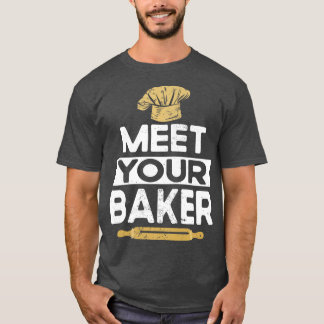 Funny Baking Bake Lover Bread Baker Whisk Taker Ba T-Shirt
