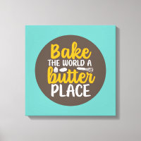 Funny Baking Bakery Typography Retro Wall Art