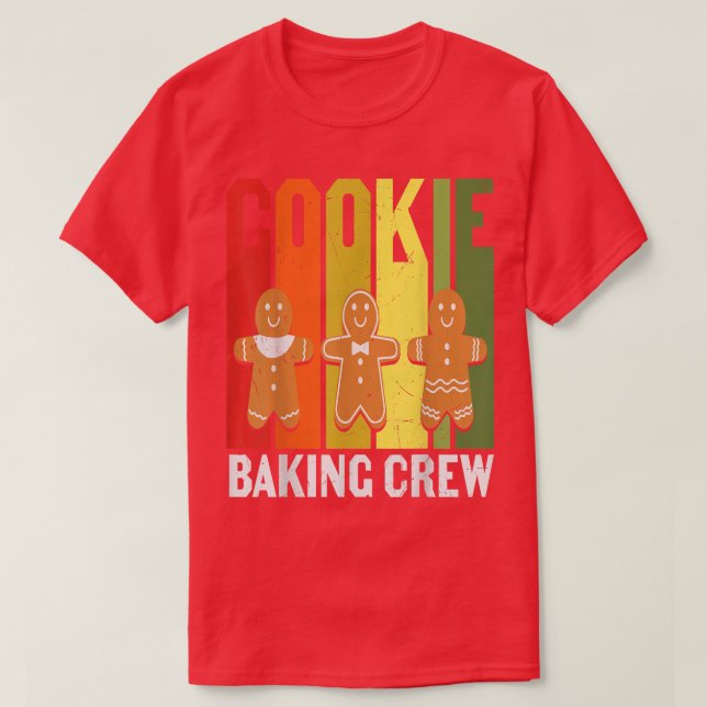 Funny Baking Crew Loves Cookies Graphic For Kids A T-Shirt (Design Front)