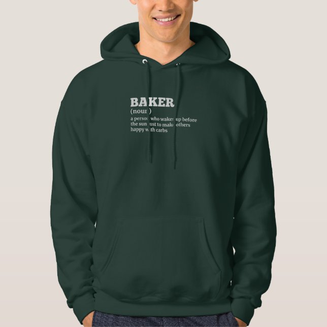 Funny Baking Definition Hoodie for Men (Front)