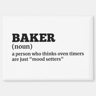 Funny Baking Definition Magnet