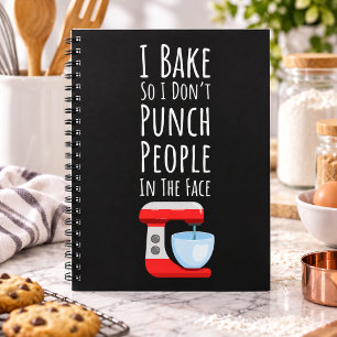 Funny Baking Gifts For Adults Humour Humourous Quo Notebook