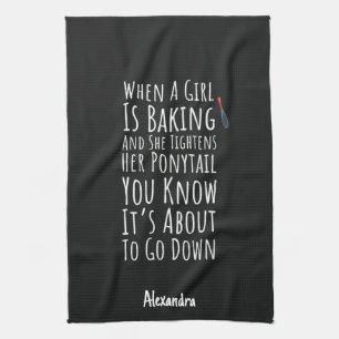 Funny Baking Gifts For Her Teen Girls Women Baker Tea Towel
