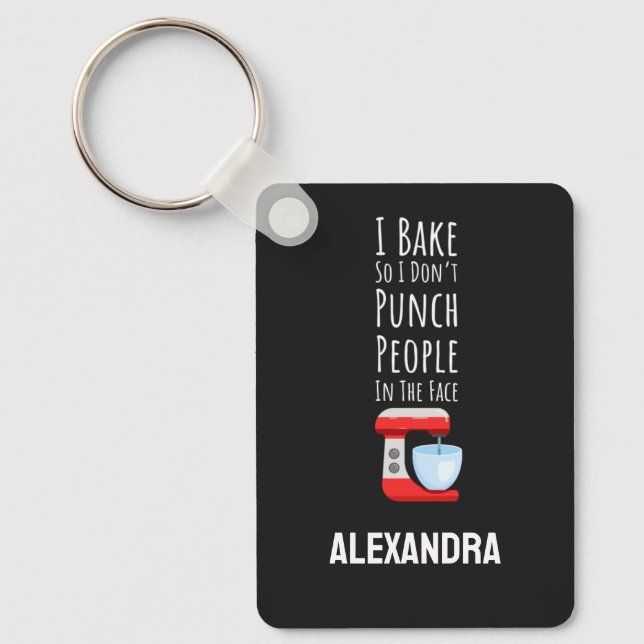 Funny Baking Key Ring (Front)