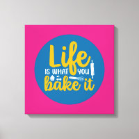 Funny Baking Kitchen Typography Retro Wall Art