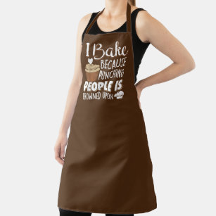 funny baking lovers word art apron