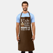 funny baking lovers word art apron (Worn)