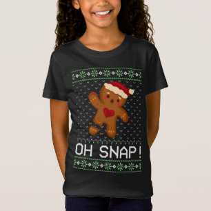 Funny Baking Oh Gingerbread Snap Ugly Christmas Gi T-Shirt