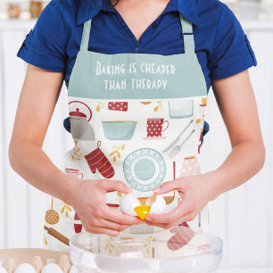 Funny Baking Saying Modern Kitchen Blue Apron