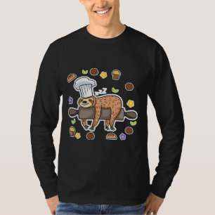 Funny Baking Sloth Baker Cupcake Active T-Shirt
