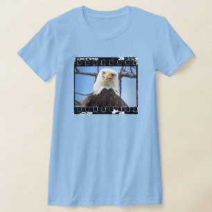 Funny Bald Eagle Stare Face Film Strip T-Shirt