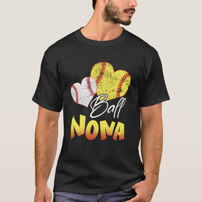 Funny Ball Nona Softball Baseball Gifts Pullover H (Front)