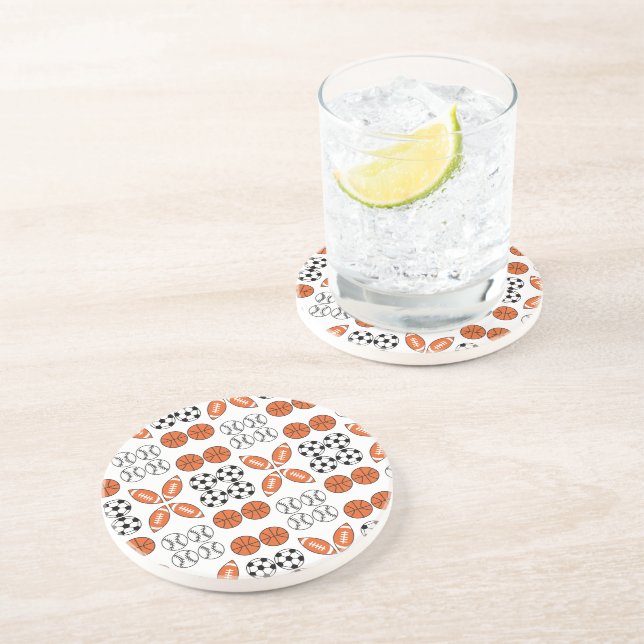 Funny Ball Pattern Coaster (Side)