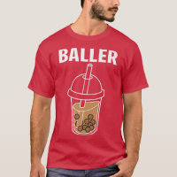 Funny Baller Bubble Milk Tea Cute Kawaii Boba Drin