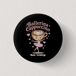 Funny Ballerina Cappuccina Italian Brainrot Meme 3 Cm Round Badge