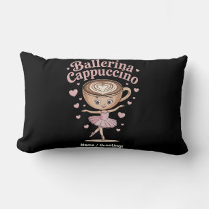 Funny Ballerina Cappuccina Italian Brainrot Meme  Lumbar Cushion