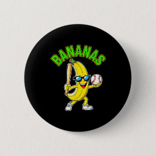 Funny banana 6 cm round badge