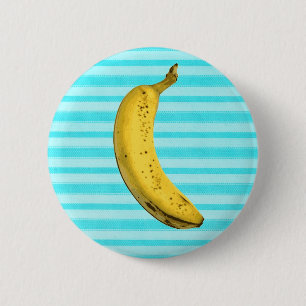 Funny banana 6 cm round badge