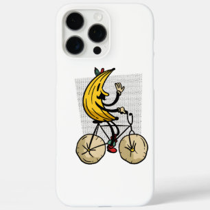 Funny Banana Biker Cartoon Design iPhone 16 Pro Max Case