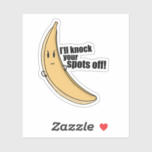 Funny Banana Cartoon Sticker