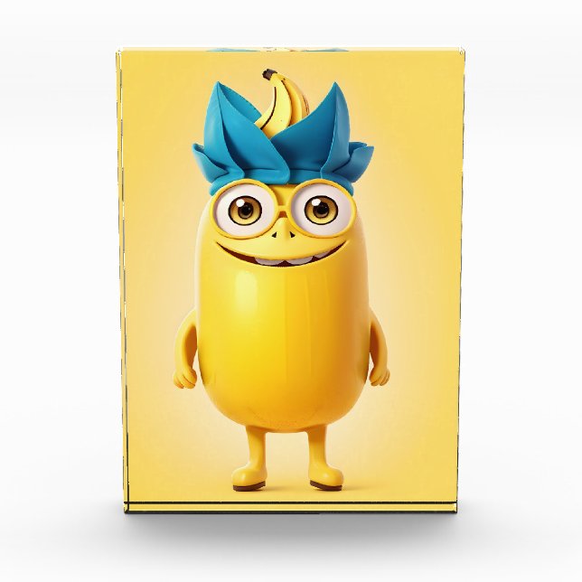 Funny banana character photo block (Front)