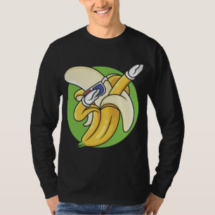 Funny Banana Dabbing Dancing Cute Fruit Vegan Love T-Shirt