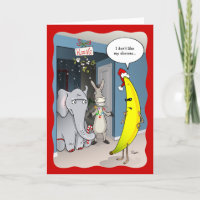 Funny Banana Donkey Elephant Political Christmas