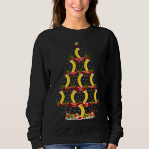 Funny Banana Fruit Xmas Tree Lighting Banana Chris Sweatshirt
