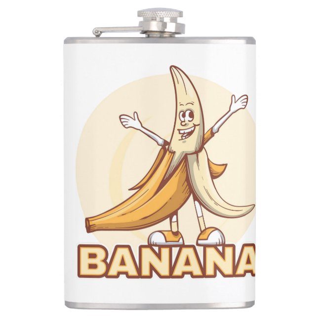 Funny Banana Hip Flask (Front)