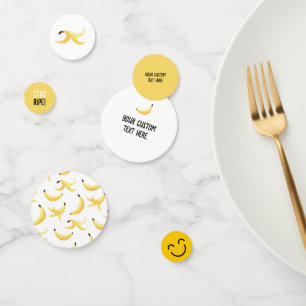 Funny Banana Party custom kit modern and editable Confetti