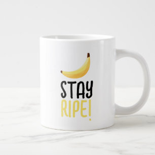 Funny Banana Party custom kit modern and editable Large Coffee Mug