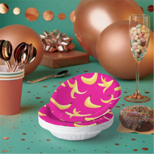 Funny Banana Party custom kit modern and editable Paper Plate