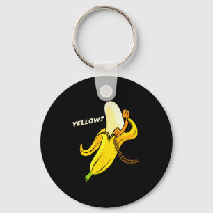 Funny Banana Phone - Yellow_ Hello_  Key Ring