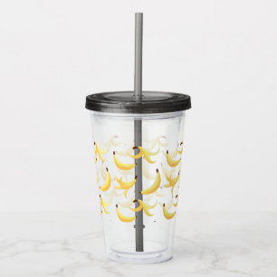 Funny Banana Pun Party pattern colourful - editabl Acrylic Tumbler