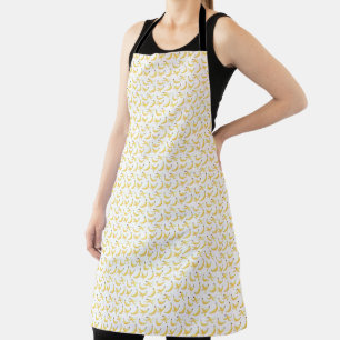Funny Banana Pun Party pattern colourful - editabl Apron