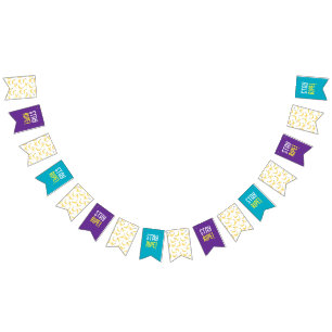 Funny Banana Pun Party pattern colourful - editabl Bunting