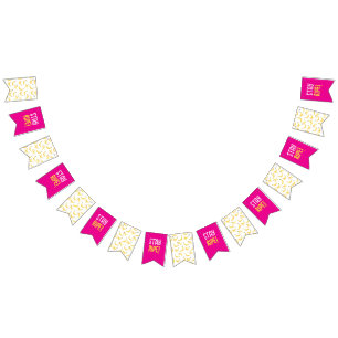 Funny Banana Pun Party pattern colourful - editabl Bunting