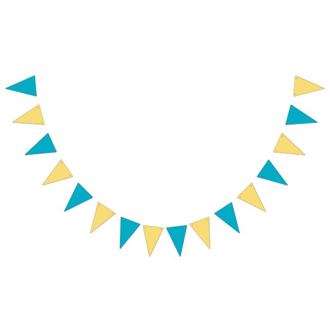 Funny Banana Pun Party pattern colourful - editabl Bunting (All)