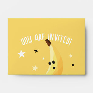 Funny Banana Pun Party pattern colourful - editabl Envelope