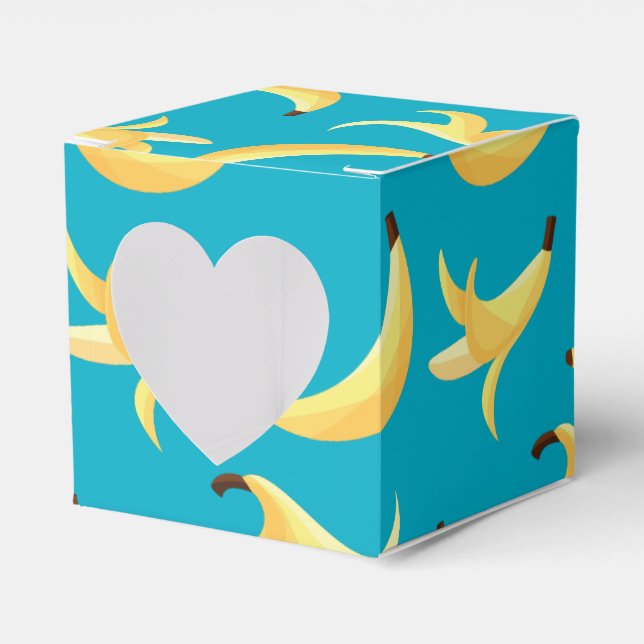 Funny Banana Pun Party pattern colourful - editabl Favour Box (Front Side)