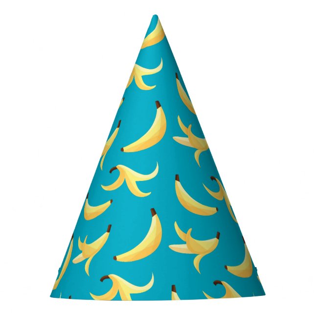 Funny Banana Pun Party pattern colourful - editabl Hat (Front)