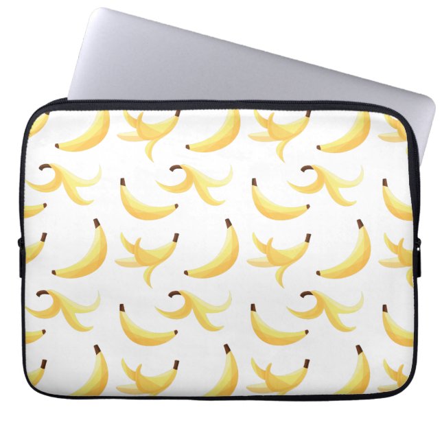 Funny Banana Pun Party pattern colourful - editabl Laptop Sleeve (Front)