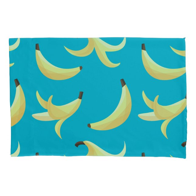 Funny Banana Pun Party pattern colourful - editabl Pillowcase (Front-Left)