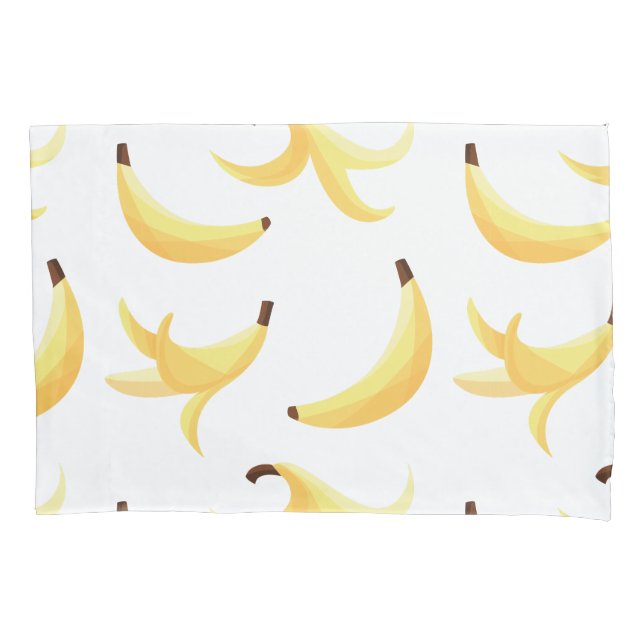 Funny Banana Pun Party pattern colourful - editabl Pillowcase (Front-Left)