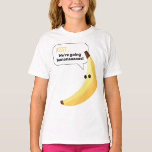 Funny Banana Pun Party pattern colourful - editabl T-Shirt