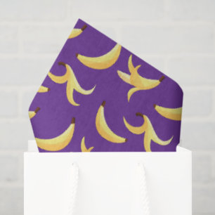 Funny Banana Pun Party pattern colourful - editabl Tissue Paper