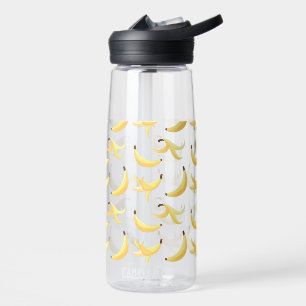 Funny Banana Pun Party pattern colourful - editabl Water Bottle